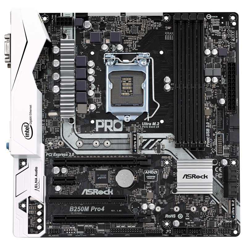 ASRock B250M Pro4, Intel B250 motherboard socket 1151