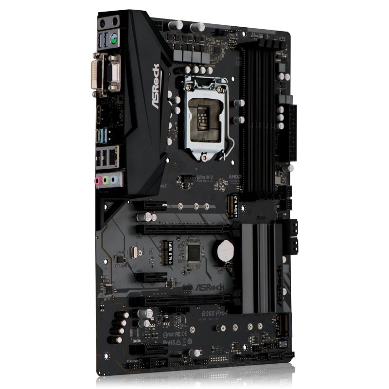 ASRock B360 Pro4, Intel B360 Motherboard - Socket 1151