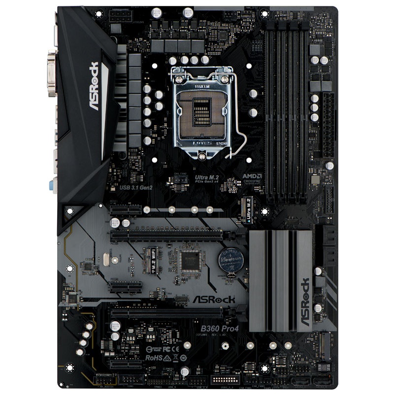 ASRock B360 Pro4, Intel B360 Motherboard - Socket 1151