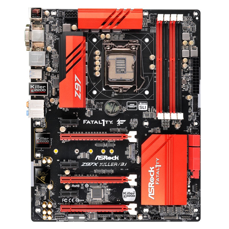 ASRock Fatal1ty Z97X Killer / 3.1, Intel Z97 Motherboard - Socket 1150