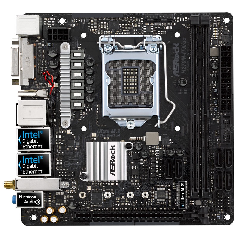 ASRock H270M-ITX / ac, Intel H270 motherboard socket 1151