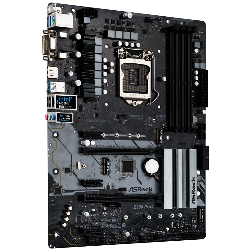 ASRock Z390 Pro 4, Intel Z390 motherboard - socket 1151