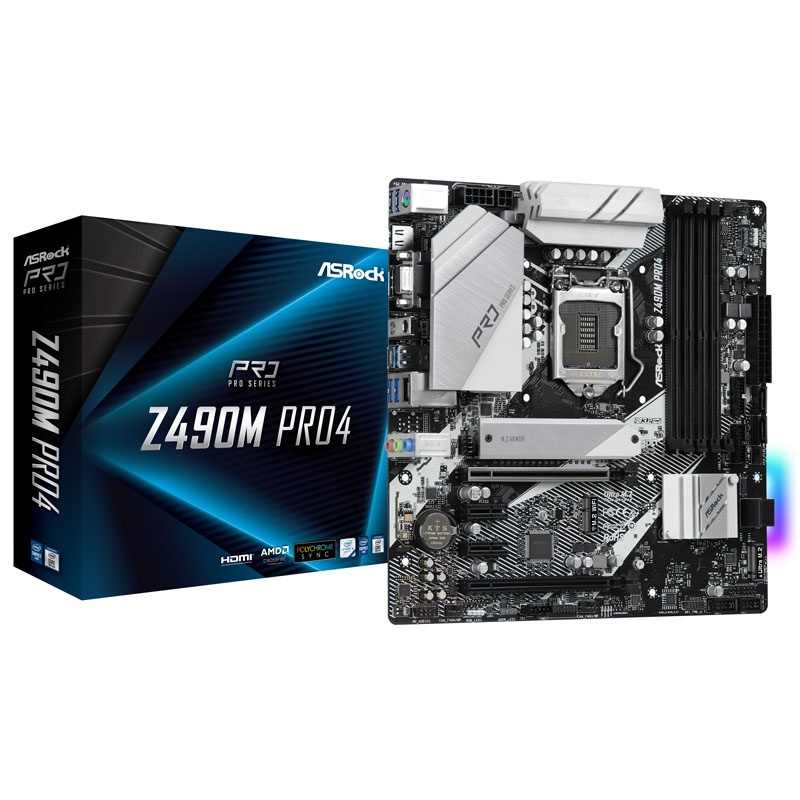 ASRock Z490M Pro4, Intel Z490 motherboard - socket 1200