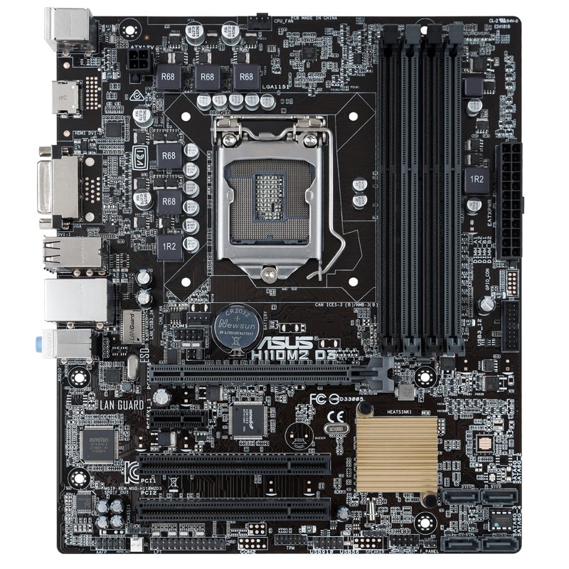 ASUS H110M2 D3, Intel H110 Mainboard - Socket 1151