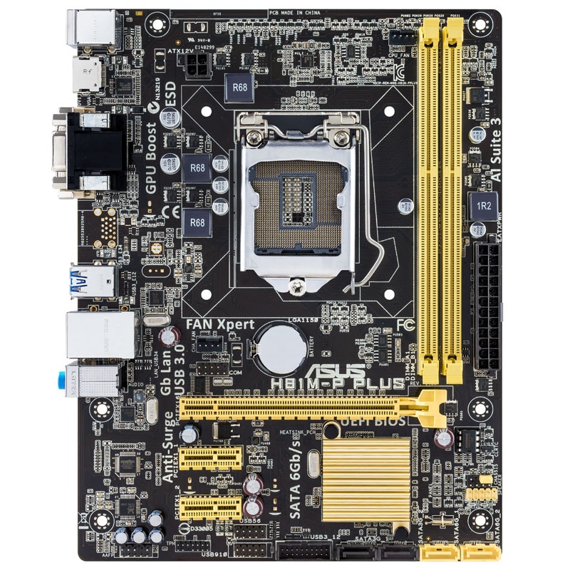 ASUS H81M-Plus, Intel H81 Motherboard - LGA 1150