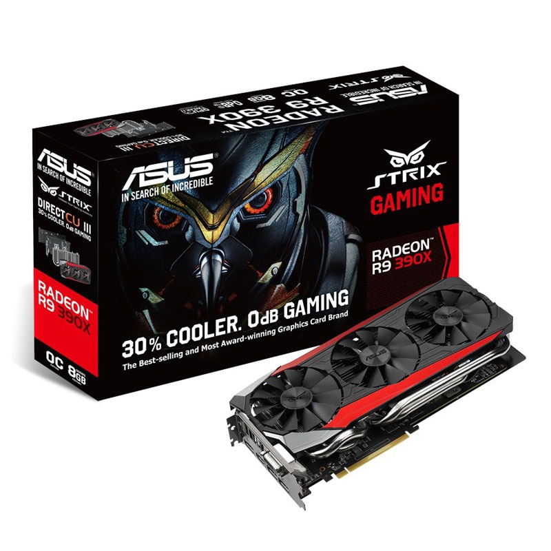 ASUS Radeon R9 390X STRIX DC3OC, 8192 MB GDDR5