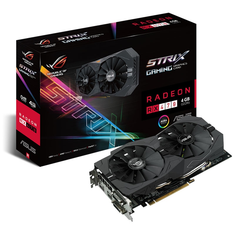 Rx470 Module ASUS Radeon RX 470 STRIX 4G Gaming, 4096 MB GDDR5 - Watercooling UK