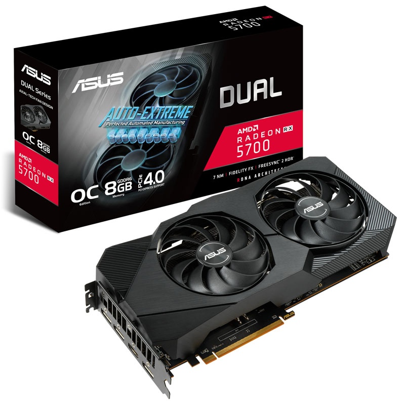 ASUS Radeon RX 5700 Dual O8G Evo, 8192 MB GDDR6 - Watercooling UK