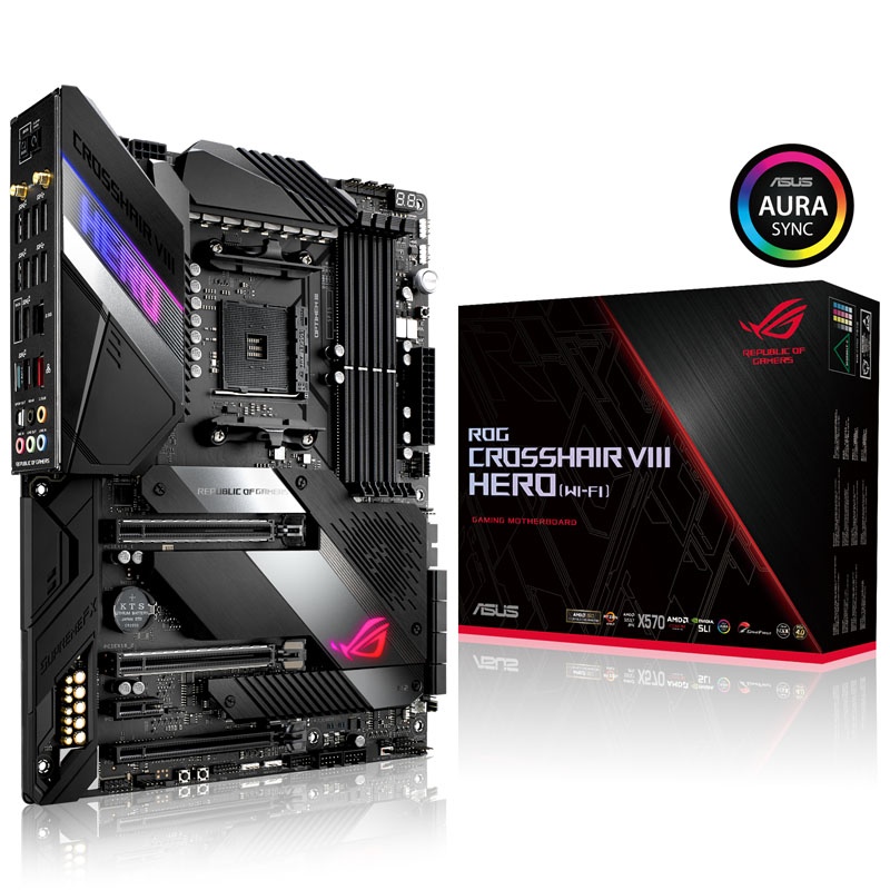 ASUS ROG Crosshair VIII Hero (WI-FI), AMD X570 motherboard - Socket AM4