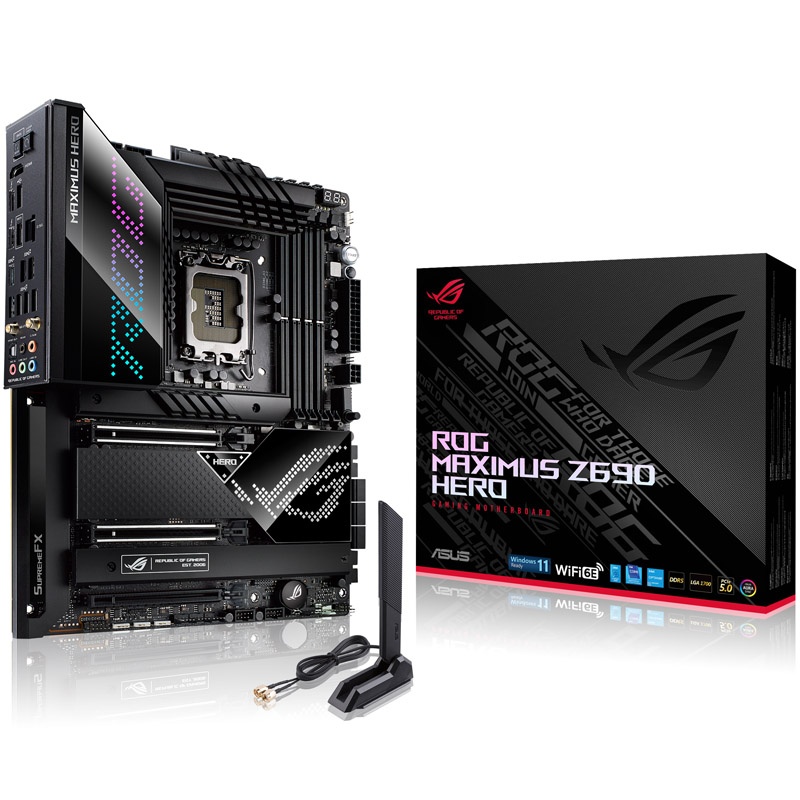 ASUS ROG MAXIMUS Z690 HERO, Intel Z690 Motherboard - Socket 1700, DDR5