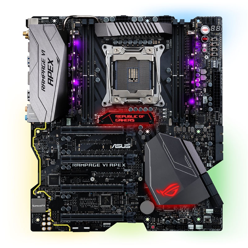 ASUS ROG Rampage VI APEX, Intel X299 Mainboard Socket 2066