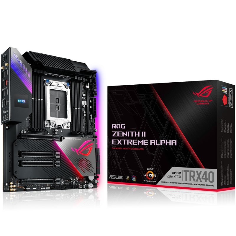 ASUS ROG Zenith II Extreme ALPHA, AMD TRX40 motherboard - socket sTRX4