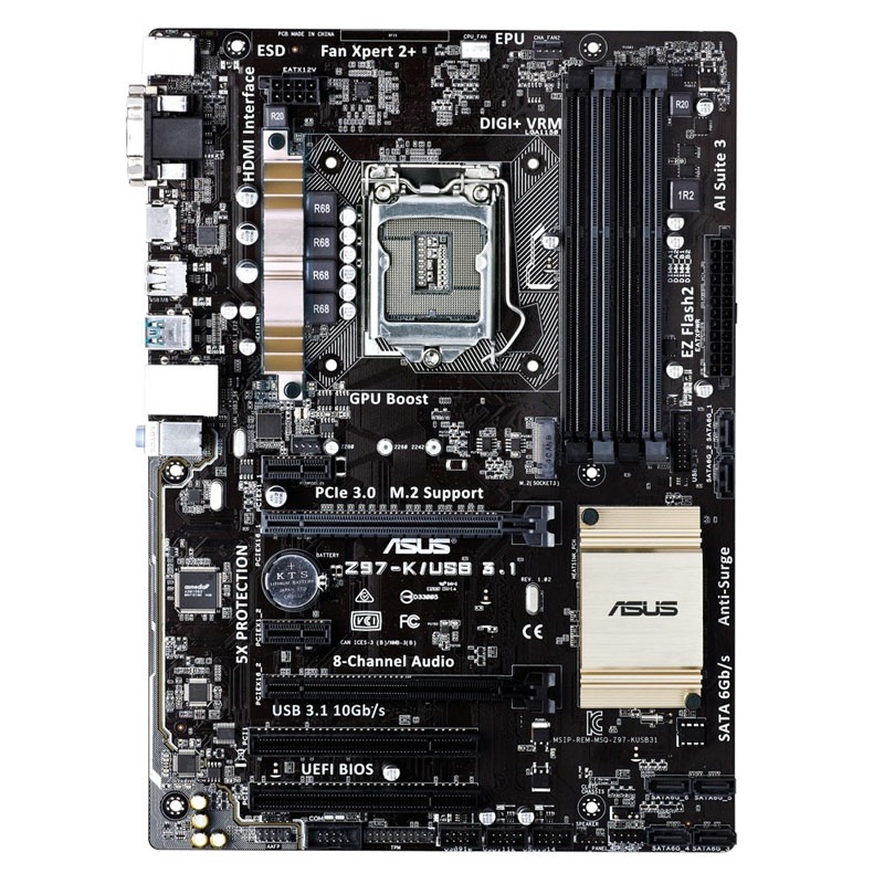 ASUS Z97-K USB 3.1, Intel Z97 Motherboard - Socket 1150