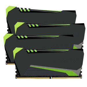Avexir RAIDEN Green Tesla, Green LED, DDR4-2800, CL15 - 16 GB Kit