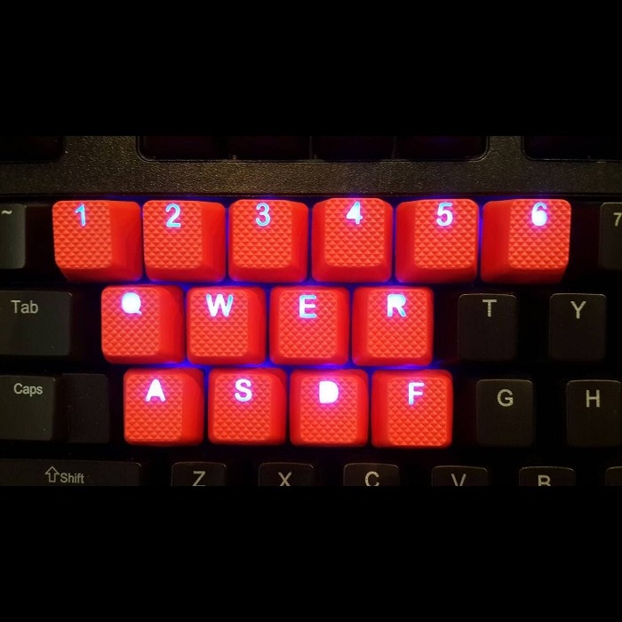 AvP TPR Red Backlit Gamer Pack 18 Keys