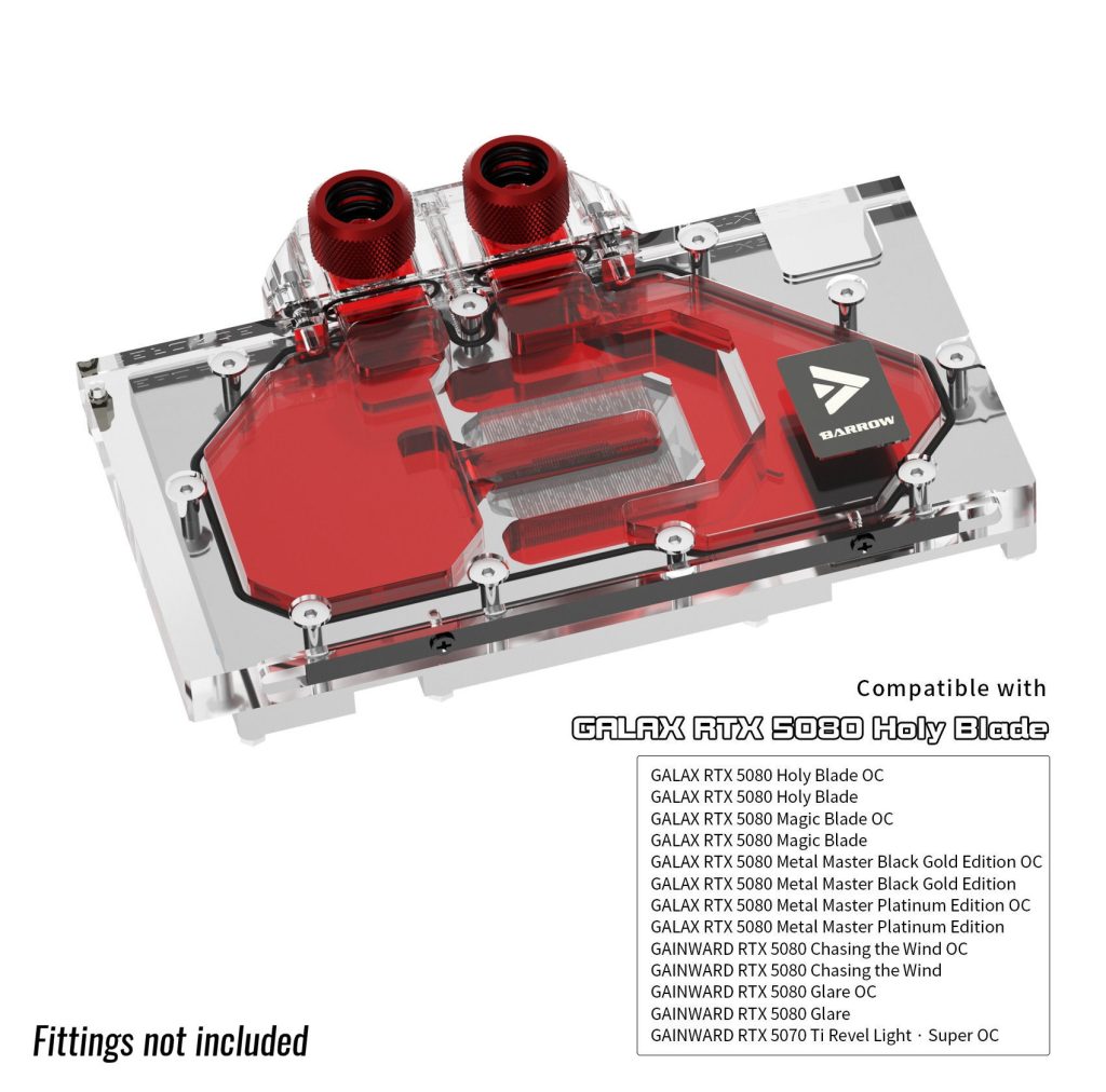 Barrow 5080 GALAX Blade, aRGB Graphics Card Waterblock + Backplate