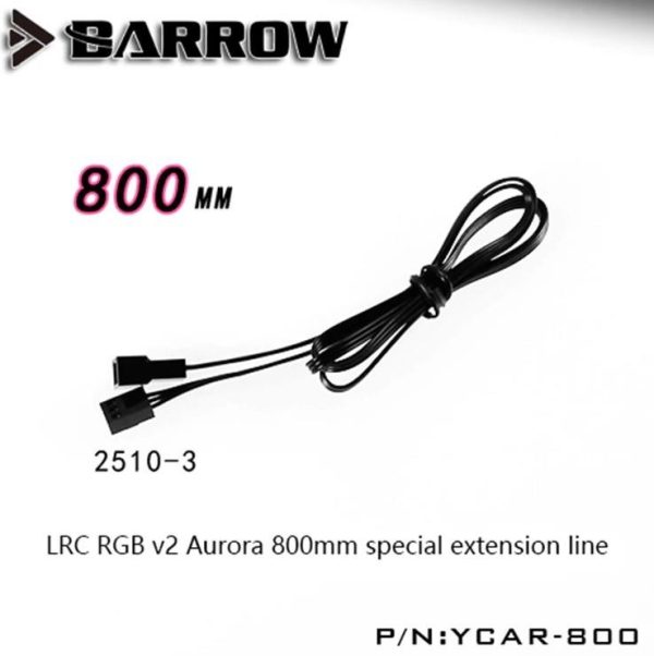 Barrow 5v LRC2.0 Aurora 2510-3 Extension Lighting Cable – 800mm