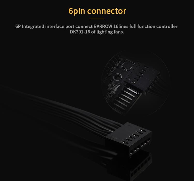 Barrow 6Pin Interface Cable for 16 Channel LRC 2.0 Controller