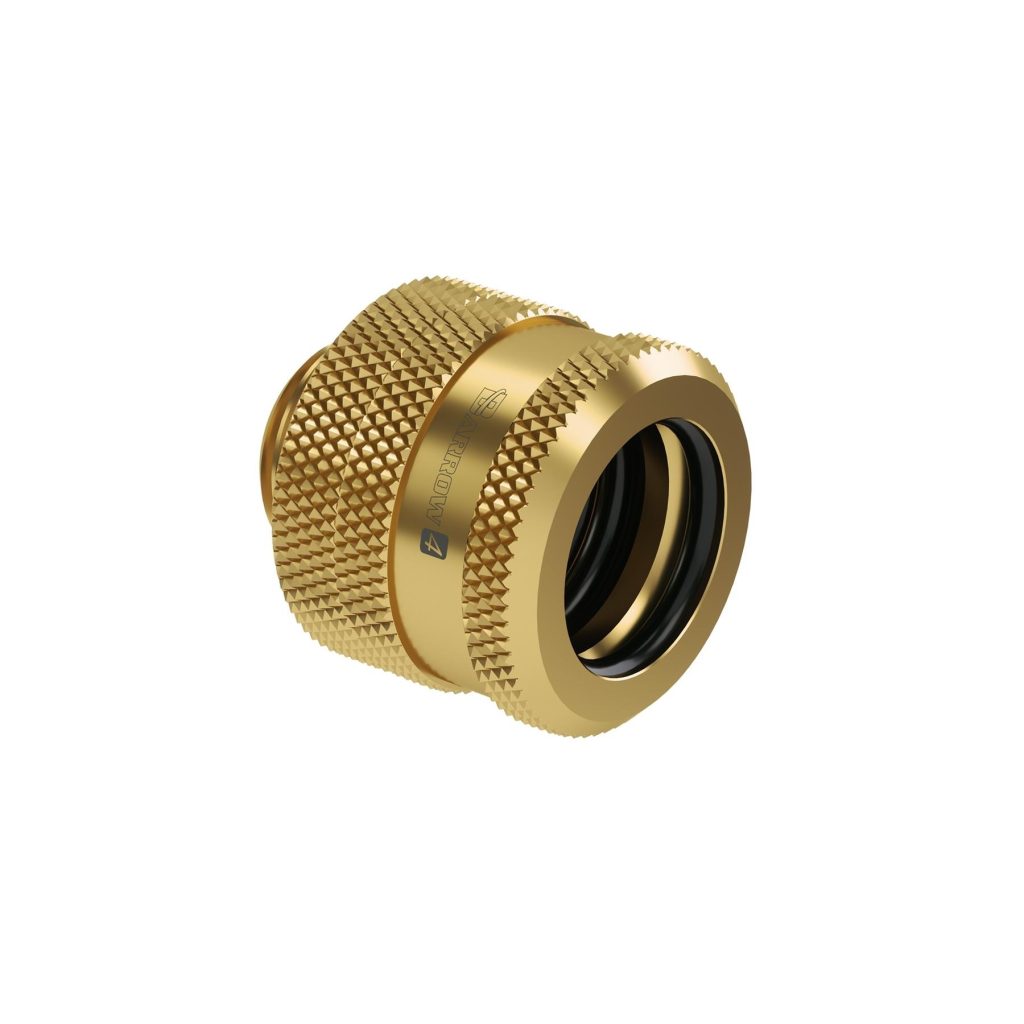 Barrow G1/4 - 14mm OD Triple Seal Hard Tube Compression Fitting - Gold : image 1