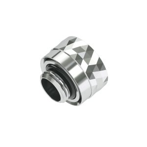 Barrow G1/4 Dazzle Series - 14mm OD Twin Seal Hard Tube Compression Fitting - Shiny Silver