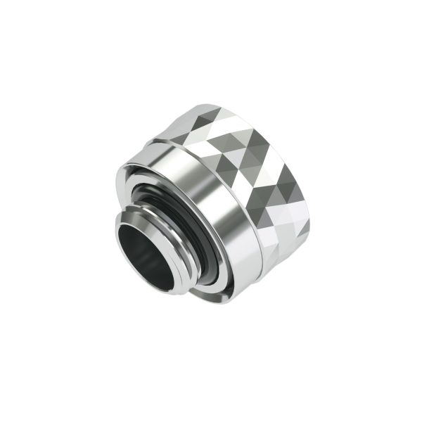 Barrow G1/4 Dazzle Series – 14mm OD Twin Seal Hard Tube Compression Fitting – Shiny Silver