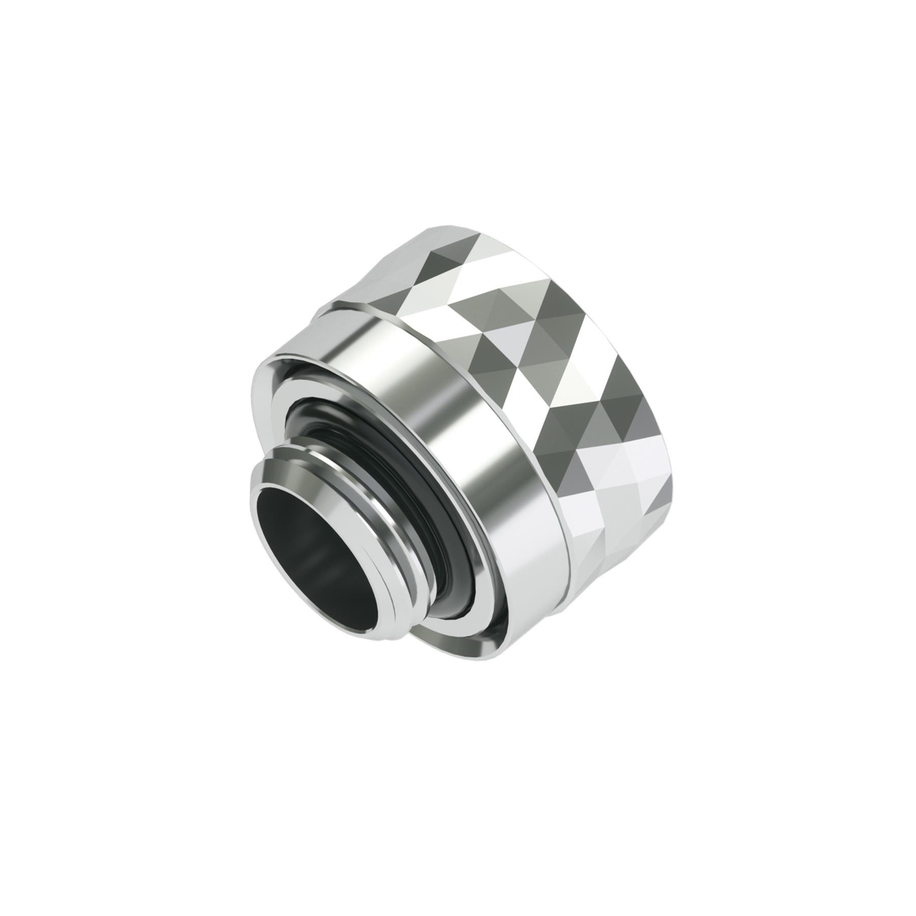 Barrow G1/4 Dazzle Series - 14mm OD Twin Seal Hard Tube Compression Fitting - Shiny Silver