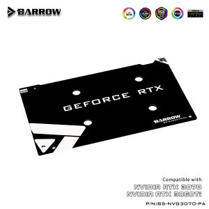 Barrow NVIDIA RTX 3070/3060Ti, Founders LRC 2.0 RGB Graphics Card Waterblock + Backplate - B-Grade