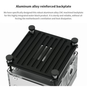 Barrow OLED Display CPU Waterblock with 17W PWM Pump and Monitor, INTEL - POM Black
