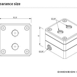 Barrow SPB17-M Mini Reservoir for DDC with LRC 2.0 RGB - Black