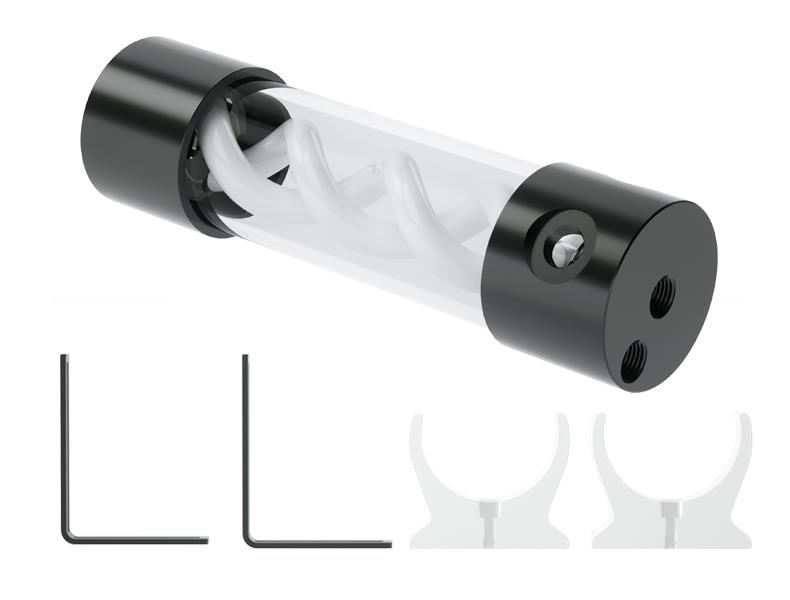 Barrow T-Virus Acrylic White Helix Reservoir 205mm - Black