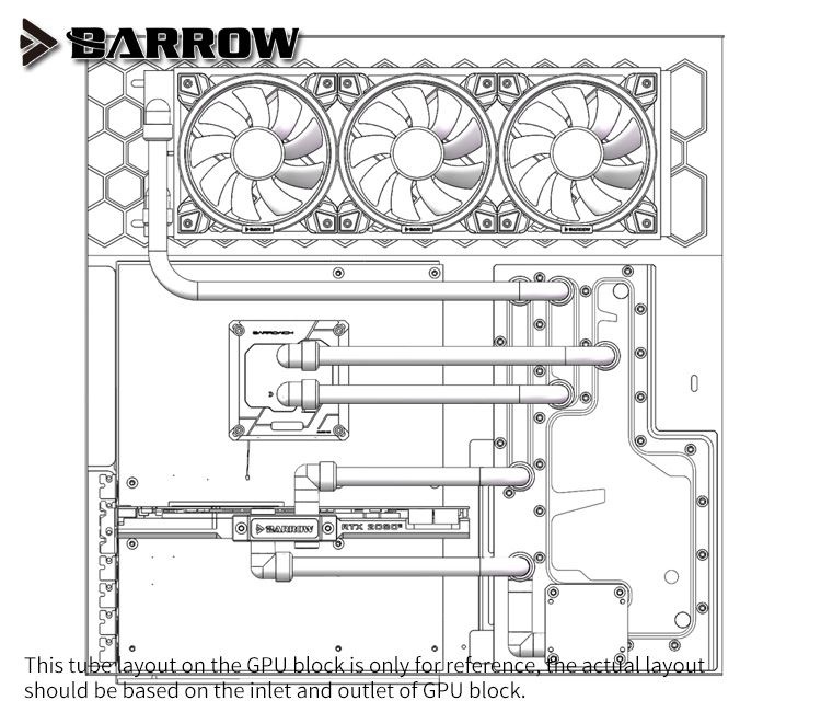 Barrow Waterway LRC 2.0 RGB Distribution Panel (Tray) for Inwin 303 / 305