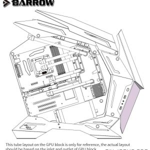 Barrow Waterway LRC 2.0 RGB Distribution Panel (Tray) for JONSBO MOD-3