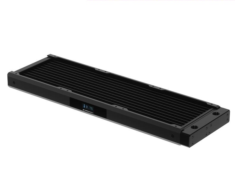 BarrowCH Chameleon Fish 360P OLED Copper Radiator (3x120mm) - Black ...