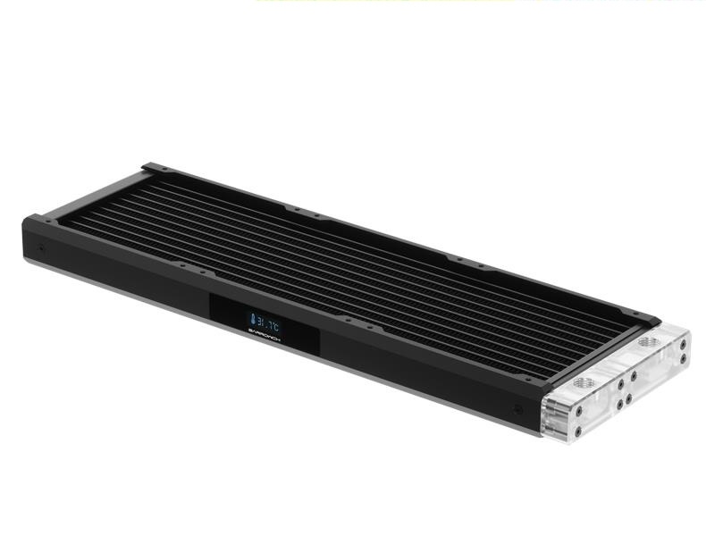 BarrowCH Chameleon Fish 360Y OLED Copper Radiator (3x120mm) - Black ...