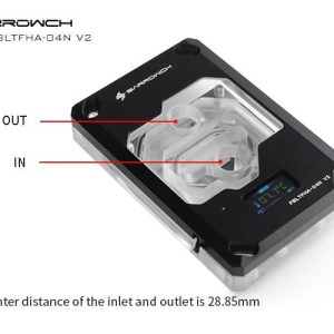 BarrowCH Multi Mode OLED CPU Waterblock, LRC 2.0 RGB, AMD AM4 / AM5 - Black