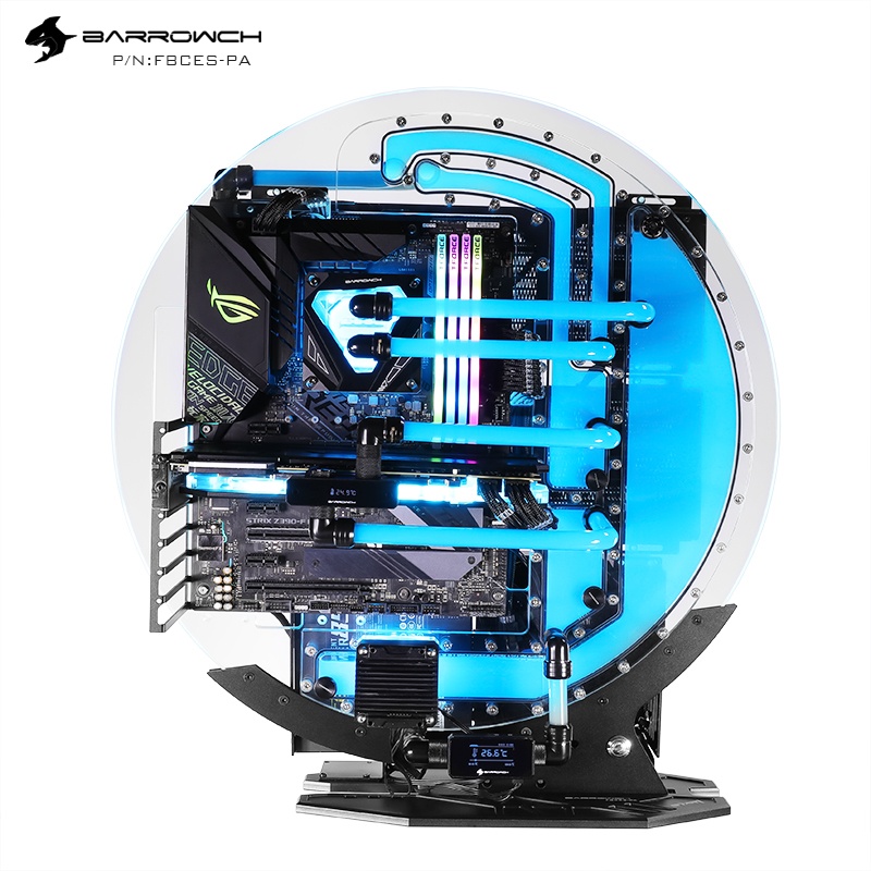 BarrowCH STAR1 Series Limited Edition Circular Open Panel Case - Black