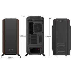 be quiet! Silent Base 801 Midi Tower - Orange Window