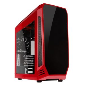 BitFenix Aegis Core Micro-ATX Case - Red / Black