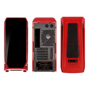 BitFenix Aegis Core Micro-ATX Case - Red / Black