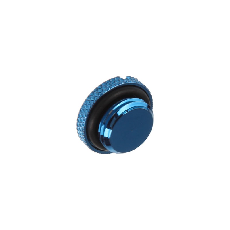 BitsPower Sealing plug G1/4 Inch - flat, royal blue
