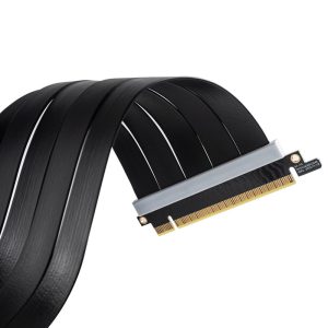 BitsPower Vertical Graphics Card Mount with PCIe 4.0 x16 Riser Cable - Black