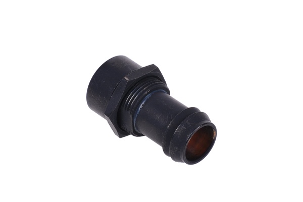 Bulkhead Connector G1/4 Thread Innner to 13mm Barbed fitting - Black Matt