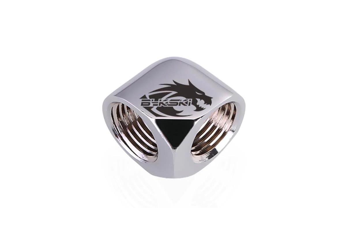 Bykski B-EW90 90 Degree G1/4 Angle Fitting - Silver