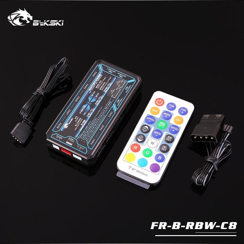 Bykski FR-B-RBW-C8, 8+4 Channel 5v RBW Fan / LED Controller with Motherboard Sync
