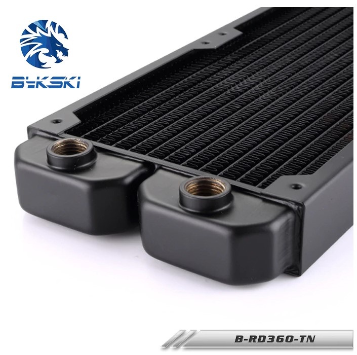 Bykski TN Slimline Triple 360mm Copper Radiator (1x360) - Watercooling UK
