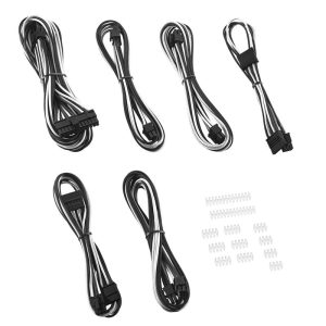 CableMod C-Series AXi, HXi, TX / CX / CS-M and RM ModFlex Essentials Cable Kit - Black / White