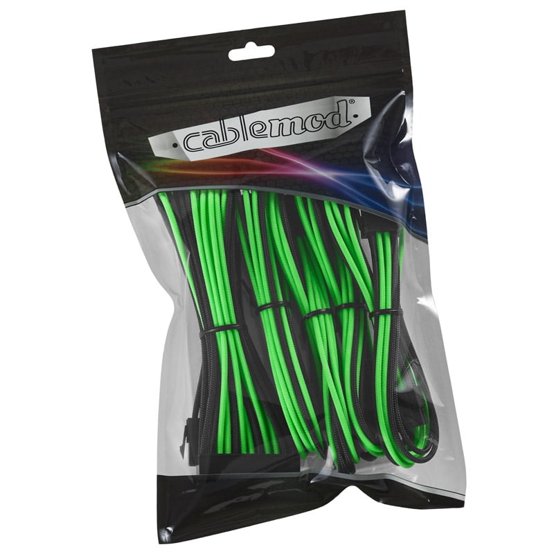 CableMod Classic ModMesh Cable Extension Kit - 8+6 Series - black/light green