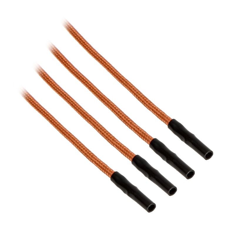 CableMod ModFlex Sleeved Cable, orange 20cm - 4 Pack - Watercooling UK