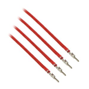 CableMod ModFlex Sleeved Cable, red 20cm - 4 Pack
