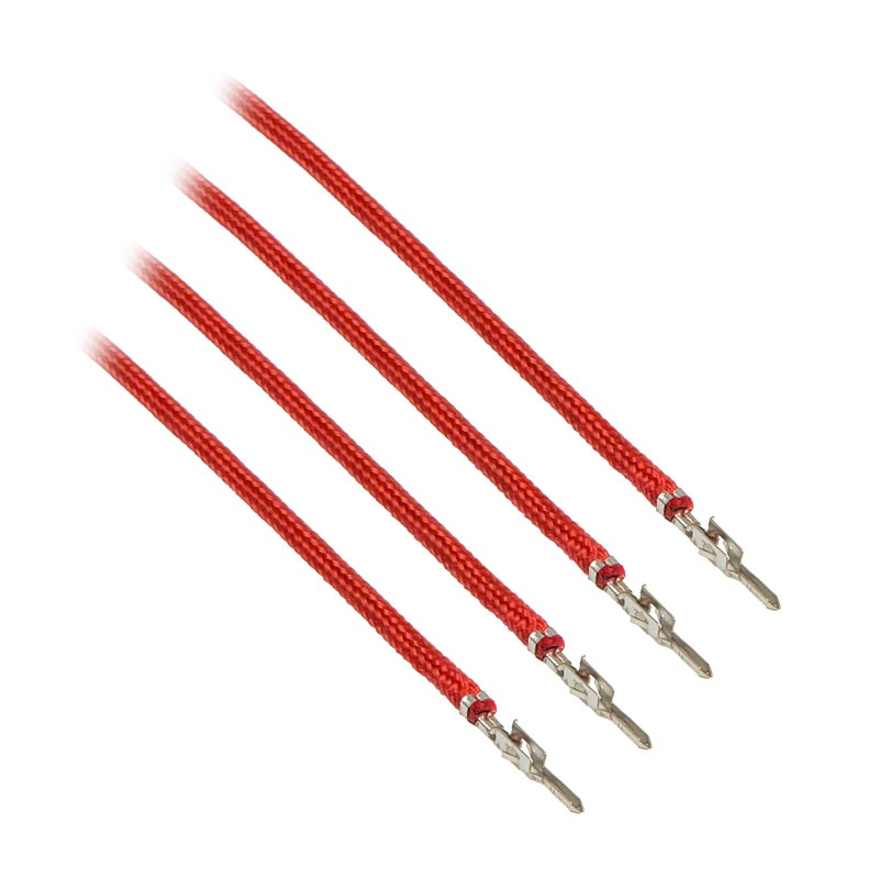 CableMod ModFlex Sleeved Cable, red 20cm - 4 Pack